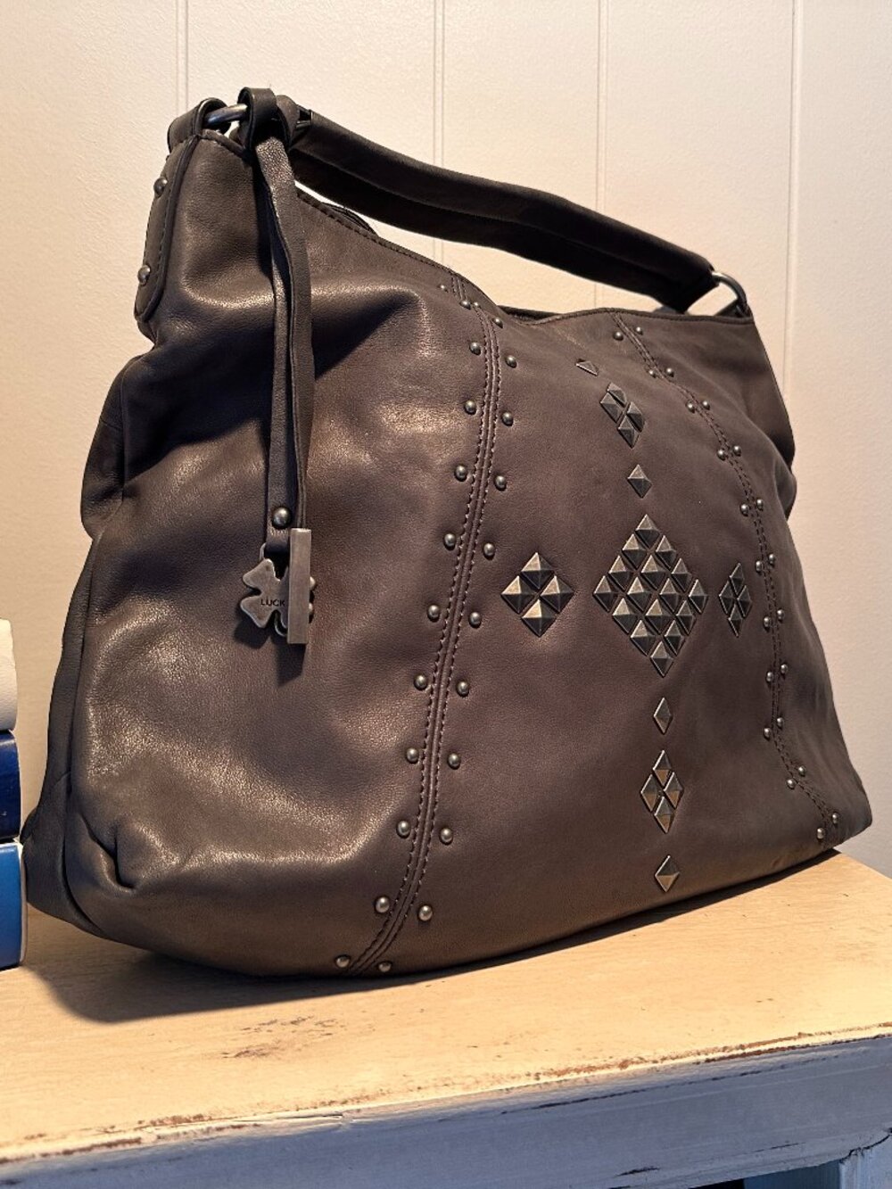 Lucky Brand Grey Hobo with Silver Detail - Picture 7 of 15